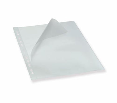 Plastlomme Bantex A4 0,12mm åben top/ven. præg 100stk/pak - 1