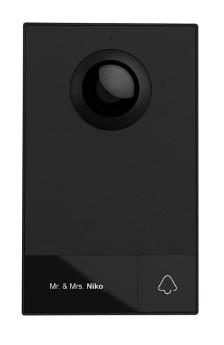 Kompakt 2-tråds eksterne videodørtelefon - 1