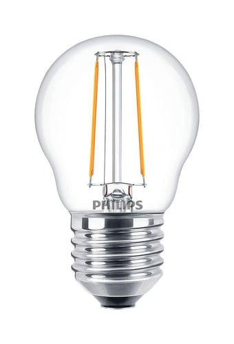 Philips CorePro LED Krone 2W (25W) P45 E27 827 Klar Glas - 1