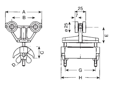 Plastik kabelvogn - 1