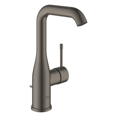 GROHE Essence etgrebs håndvaskarmatur 127 mm tud m/bv børstet Hard Graphite messing - 1