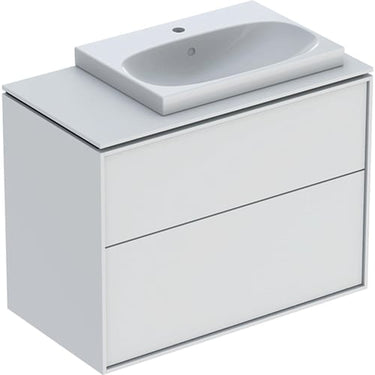 Ifö Sense Art sæt håndvask til bordmontering med under skab arbejdsplade to skuffer 60 cm hvid - 1
