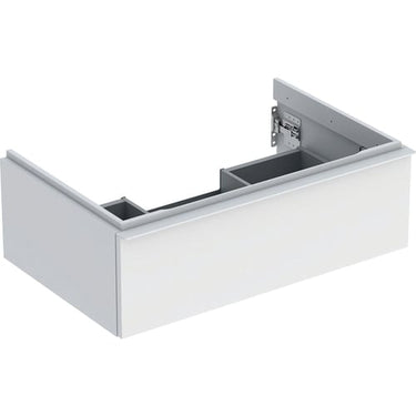 Geberit Icon vaskeskab 740 x 476 x 247 mm 1 skuffe hvid højkomprimeret trelags-spånplade mat lakeret - 1