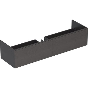 Geberit XENO² vaskeskab 1595x350x473mm m/2skuffer scultura-grå spånplade melamin - 1