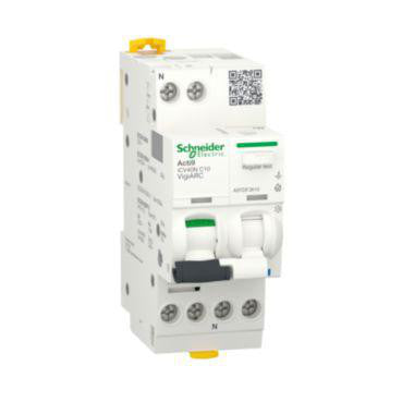 Gnistdetektor/lysbuevagt MCB+RCD+AFD 1PN C10A 30mA iC40N VigiARC - 1