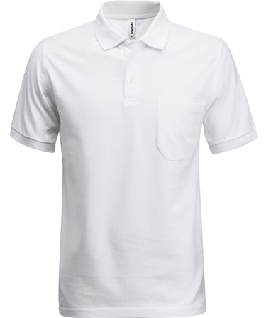 Poloshirt Med Lomme Hvid S - 1