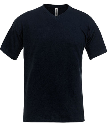 T-shirt v-hals mørk blå 2XL - 1