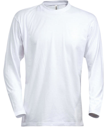 T-shirt Langeærmer Hvid Str S - 1