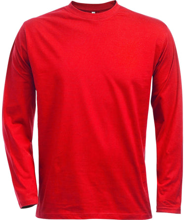 T-shirt Langeærmer Rød Str L - 1