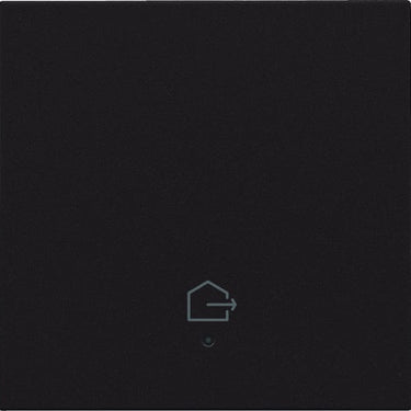 Tangent med LED med "forlad hjem" symbol dark brown - 1