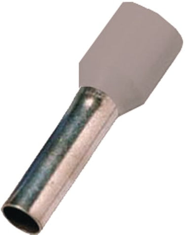 Isoleret terminalrør grå 0,75mm² L=8mm - 1