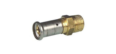 Henco pres overgangsnippel 20mm x 1/2" CuSi - 1