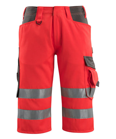 Mascot shorts lange 15549 hi-vis rød/antracit str C54 - 1