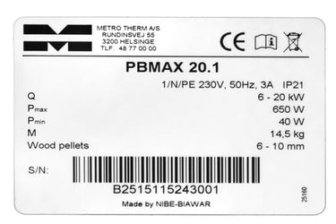 METRO THERM brænder PB20 - 1