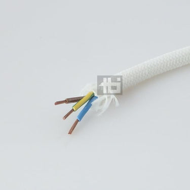 3G0,75 T70 textil hvid 25m - 1