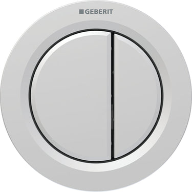 Geberit type 01 fjernbetjent skyllestyring pneumatisk duo mat krom - 1
