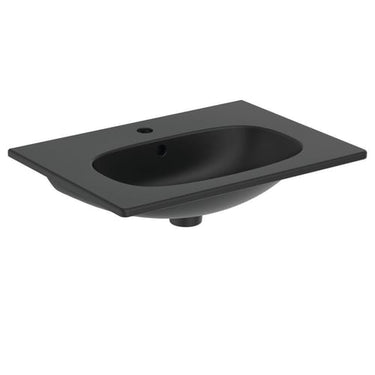 Ideal Standard Tesi håndvask 625 mm t/underskab mat sort - 1