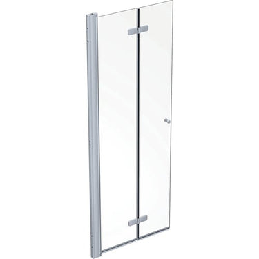 Ifö Showerama foldedør 800 x 2000 mm sølv/klar alu - 1
