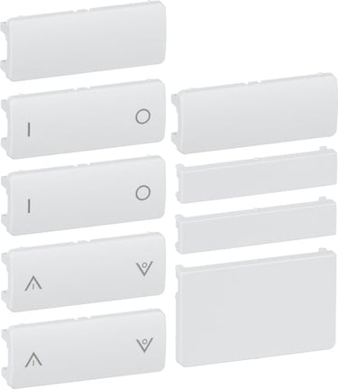 LK FUGA Tangentsæt for batteritryk 6SL Hvid - 1