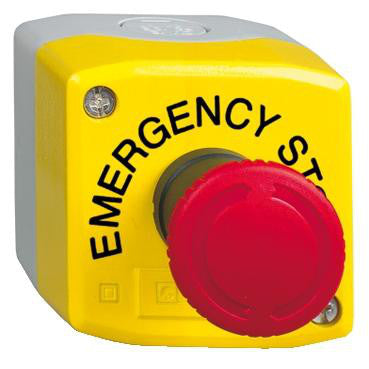 Nødstopbox Ø40 2NC 1NO "EMERGENCY STOP" - 1