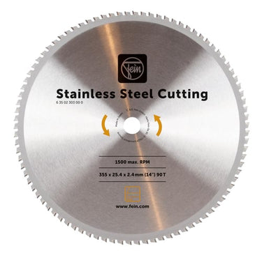 Fein Savklinge Ø355mm T90 2,4mm rustfrit stål - 1