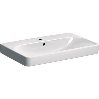 Geberit Smyle håndvask 750x165x480mm t/møbel/bolt hvid porcelæn KeraTect - 1