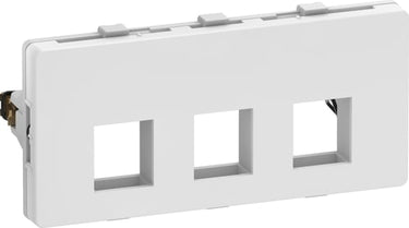 LK FUGA Dataudtag for 3x Keystone RJ45 (large) 2 modul hvid - 1
