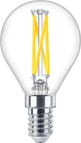 Philips MASTER LED Krone DimTone 2,5W (25W) E14 P45 Klar - 1