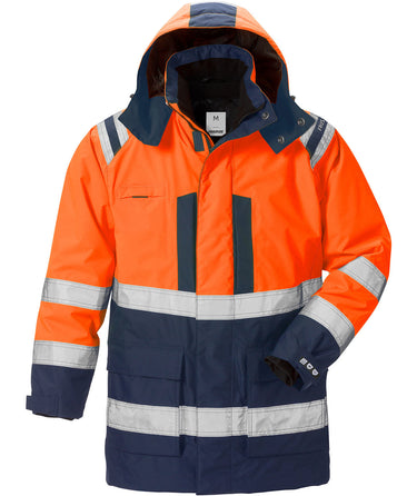 Fristads Hi-Vis Airtech 3-i-1 parka jakke kl.3 4 orange/marine str 3XL - 1
