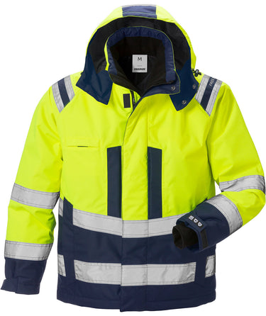Hi-Vis vinterjakke kl3 119626 gul/marine str 3XL - 1