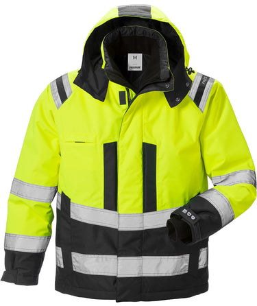 Fristads Hi-Vis Airtech vinterjakke kl.3 4035 gul/sort str L - 1