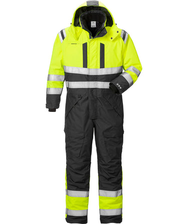 Fristads Hi-Vis Airtech vinter kedeldragt kl.3 8 gul/sort str S - 1