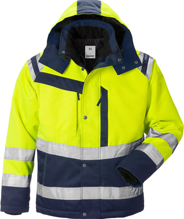 Hi-Vis vinterjakke kl3 119630 gul/marine str 2XL - 1