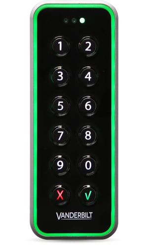 VR50M-MF-PLUS Slimline læser med tastatur OSDP & Wiegand - 1