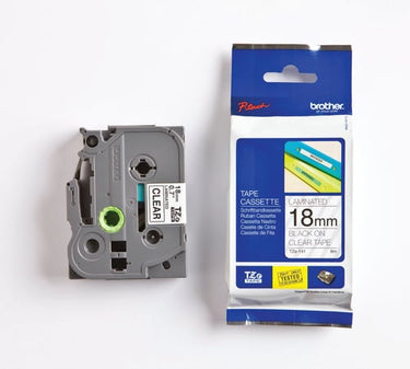 Tape Brother sort/klar TZe 141 18 mm - 1