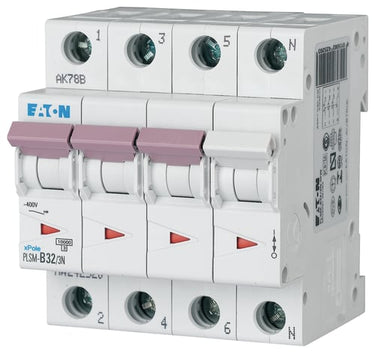 Automatsikring 32A 3P+N C 4M 6KA - 1