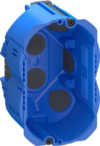 LK FUGA Air forfradåse 1,5 modul blå 49mm - 1