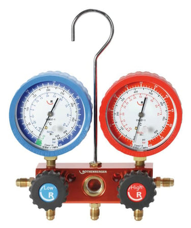 Rothenberger analog manometer 2-vejs R410A-R32 - 1