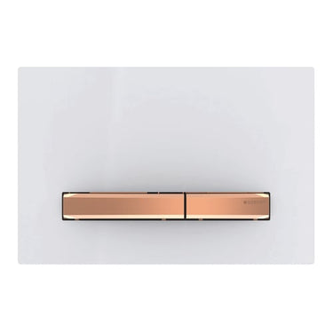 Geberit Sigma50 betjeningsplade rødguld/hvid - 1