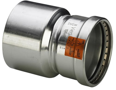 Sanpress Inox XL reduktion 88,9 x 76,1 mm rustfrit stål - 1
