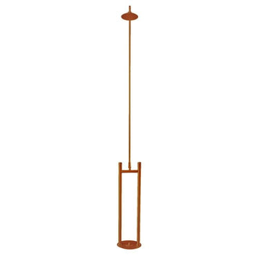 Eqi 5080 fritstående udendørsbruser 600 mm kobber - 1