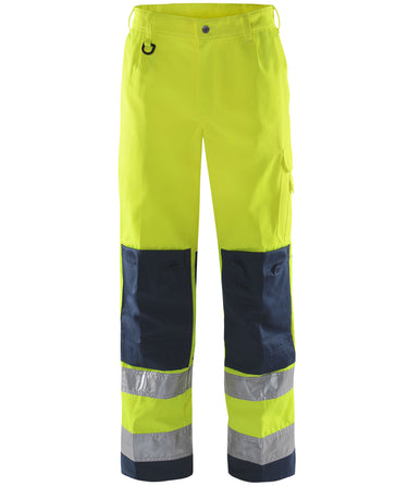 HI VIS Bukser KL2 2001 gul/marine D96 - 1