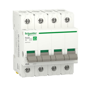 Resi9 XP Lastadskiller/hovedafbryder 4P 40A 72mm - 1
