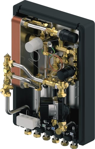 Uponor Combi Port fjernvarmeunit INS UFH HA 19 l/min - 1