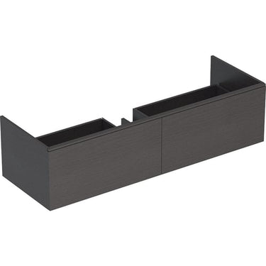 Geberit XENO² vaskeskab 1395x350x473mm m/2skuffer scultura-grå spånplade melamin - 1