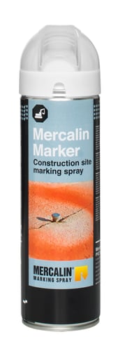 Mercalin Marker fluo 500 ml hvid - 1