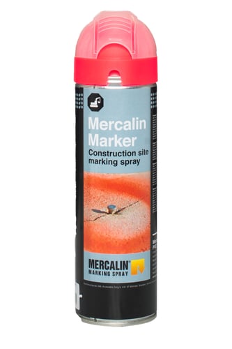 Mercalin Marker fluo 500 ml rød - 1