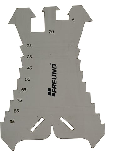 Freund ridsemål 140 mm rustfrit - 1