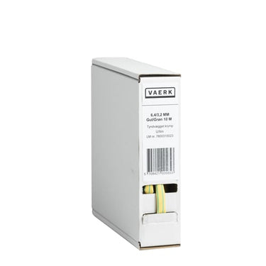 Krympeflex minibox uden lim 6,4/3,2MM gul/grøn 10M - 1
