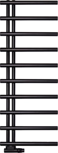 KRISS Merkur håndklædetørrer 1263x500mm matsort - 1